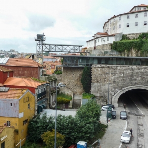 Tunnel from Ponte D.Luis I - Porto