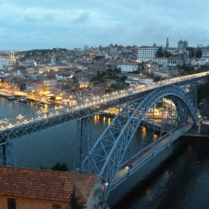 Porto & Ponte D.Luis I from Mosteiro da Serra do Pilar