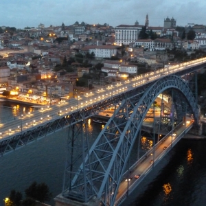 Porto & Ponte D.Luis I from Mosteiro da Serra do Pilar