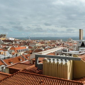 Lisboa from Elevador de Santa Justa