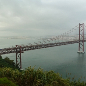 Ponte 25 de Abril from Santuário Nacional de Cristo Rei