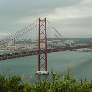 Ponte 25 de Abril from Santuário Nacional de Cristo Rei