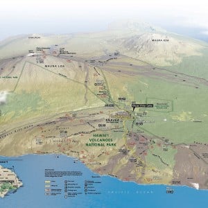 Hawaii Volcanoes Park Map