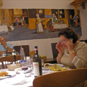 TOSCANA - Castellina in Chianti (in una Trattoria)