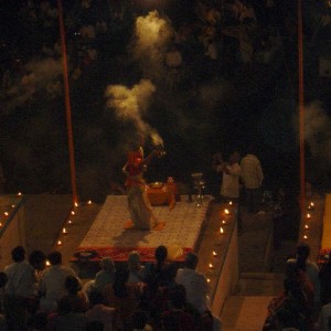 Evening Rituals at Ganges (India, Varanasi)
