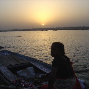 Sun Rise In Ganges (India, Varanasi)