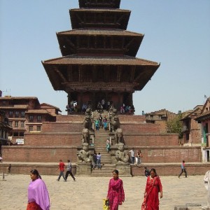 Temple at Brakhtapur Durban Sq. (Nepal, Kathmandu)