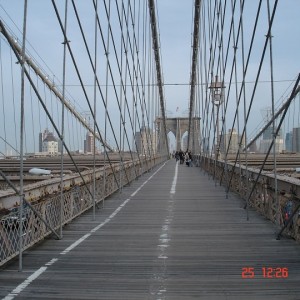 Περπατώντας στην Brooklyn bridge