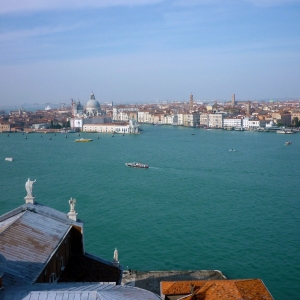 Η θέα από το καμπαναριό..Basilica Di San Giorgio Maggiore