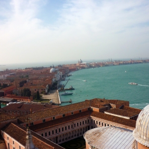 Η θέα από το καμπαναριό..Basilica Di San Giorgio Maggiore