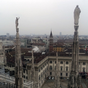 Θέα της πόλης απ' το Duomo