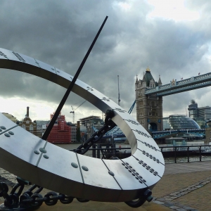 Sundial and Tower Bridge