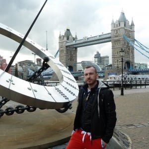 Sundial and Tower Bridge