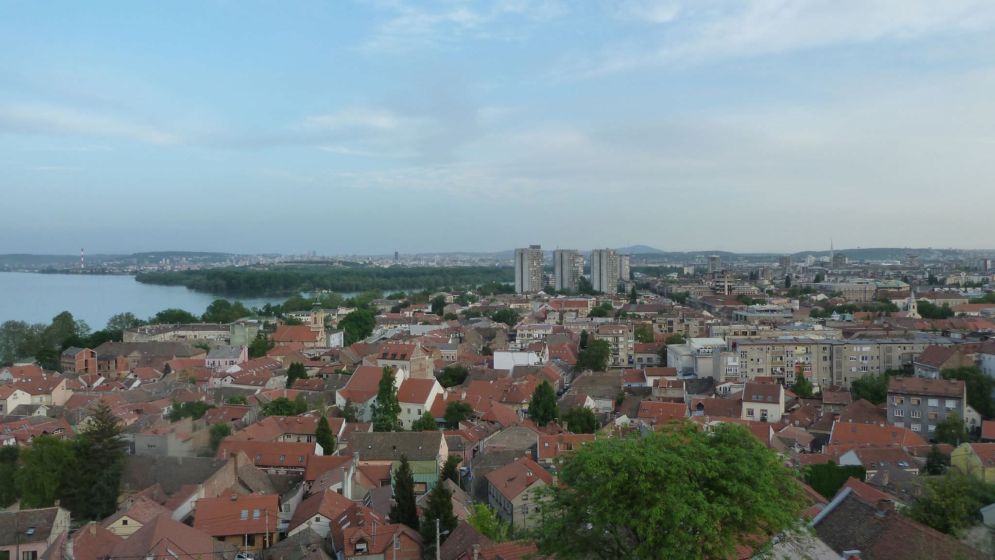 Η θέα από τον Πύργο της χιλιετίας, Gardoš - Zemun