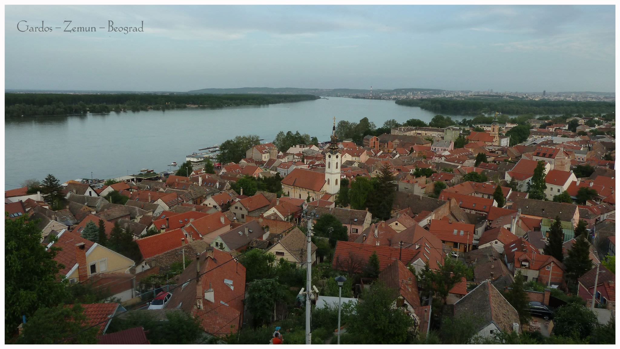 Η θέα από τον Πύργο της χιλιετίας, Gardoš - Zemun