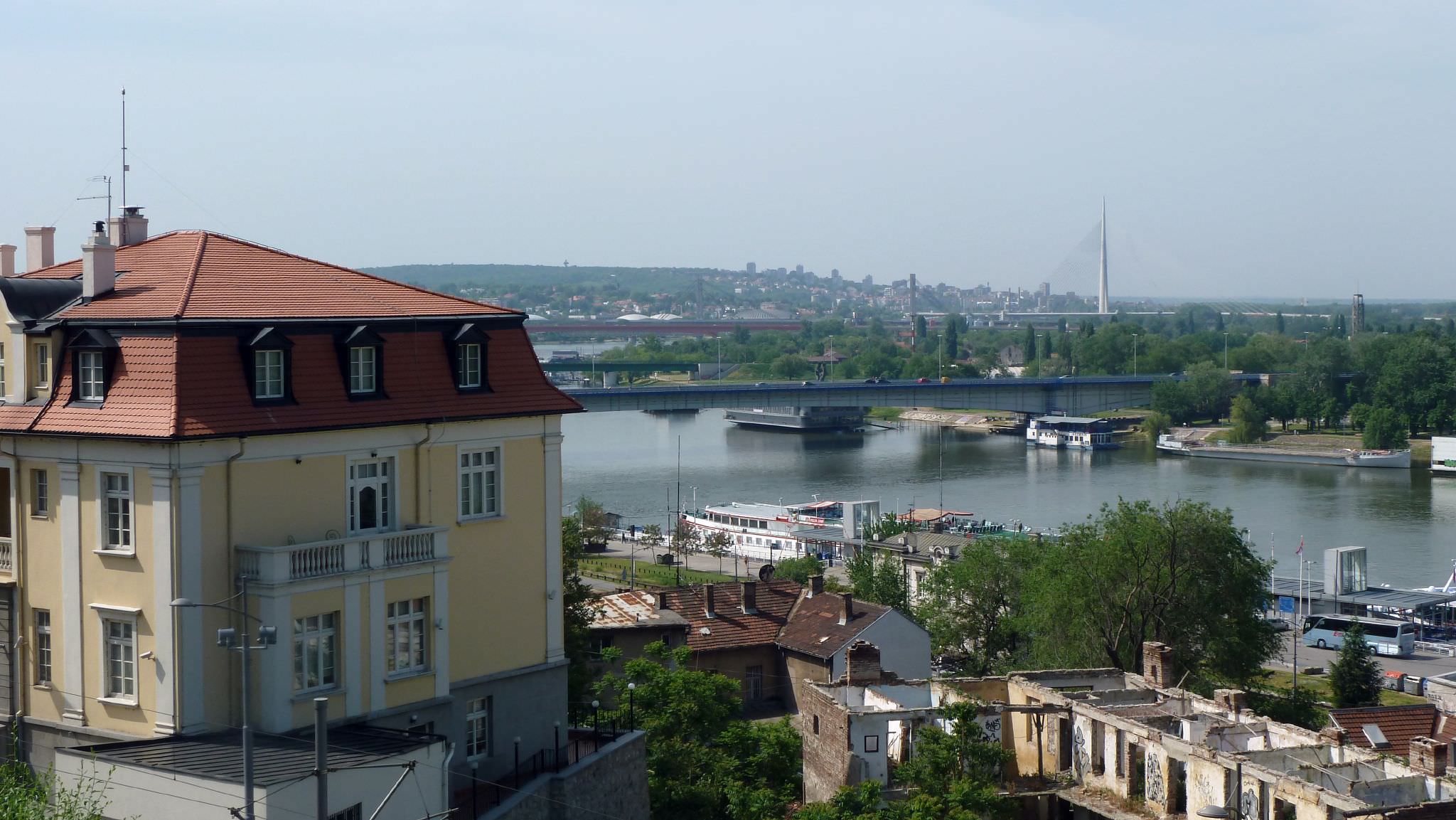 Η θέα από το φρούριο Kalemegdan