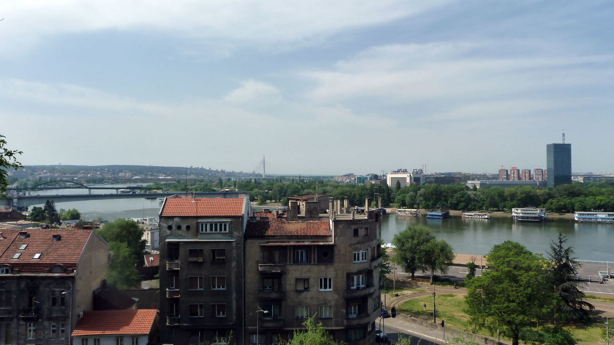 Η θέα από το φρούριο Kalemegdan