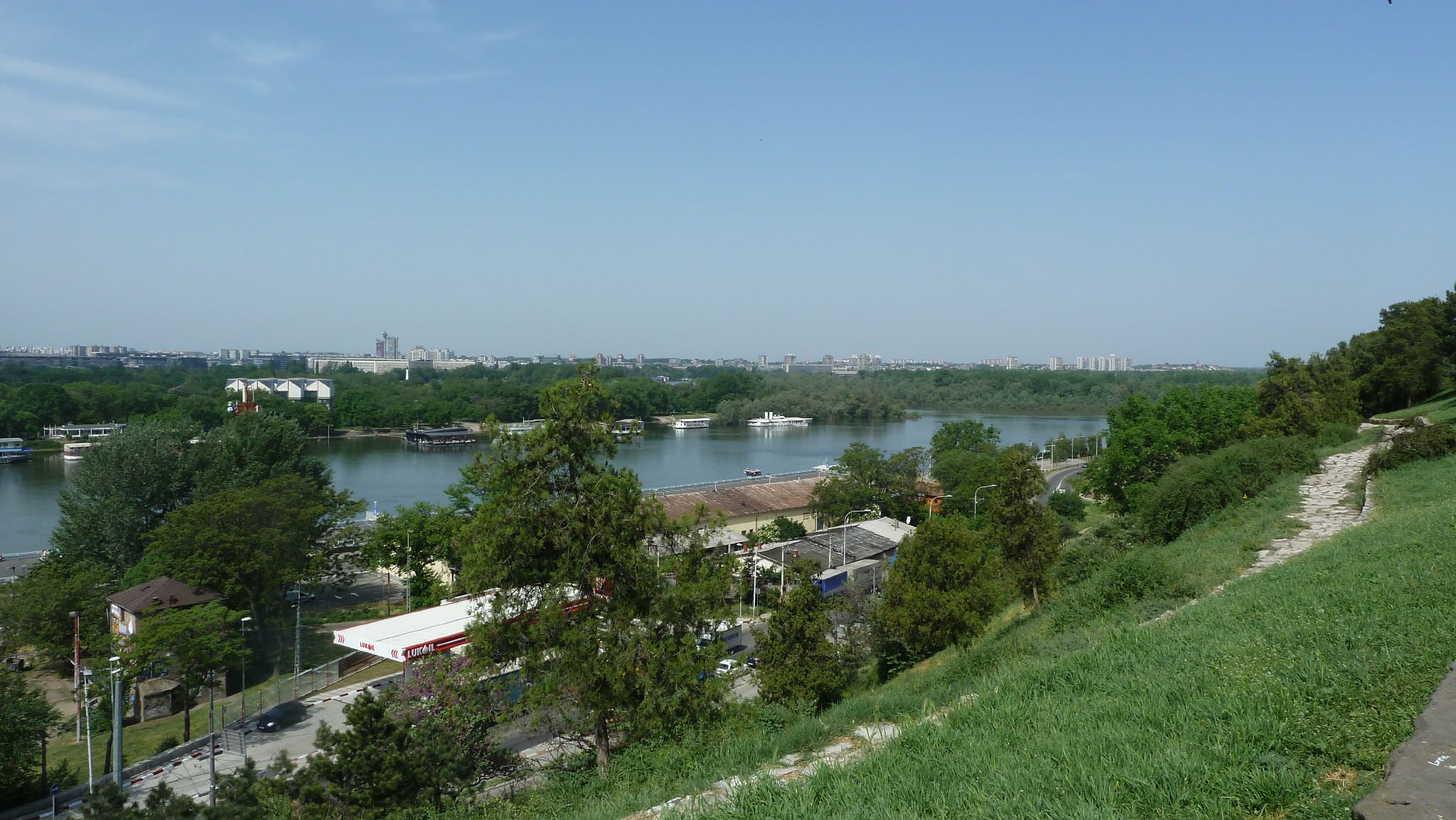 Η θέα από το φρούριο Kalemegdan