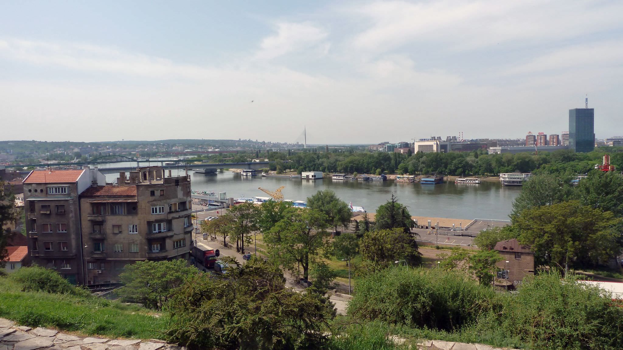 Η θέα από το φρούριο Kalemegdan