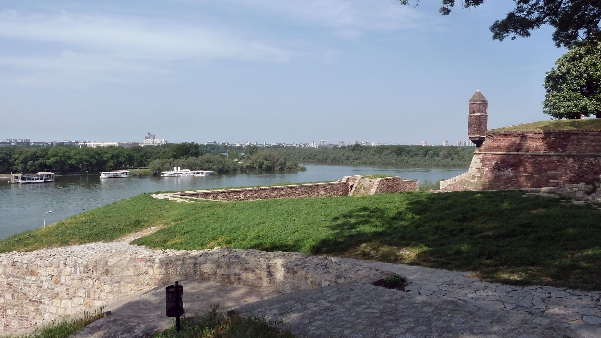 Η θέα από το φρούριο Kalemegdan