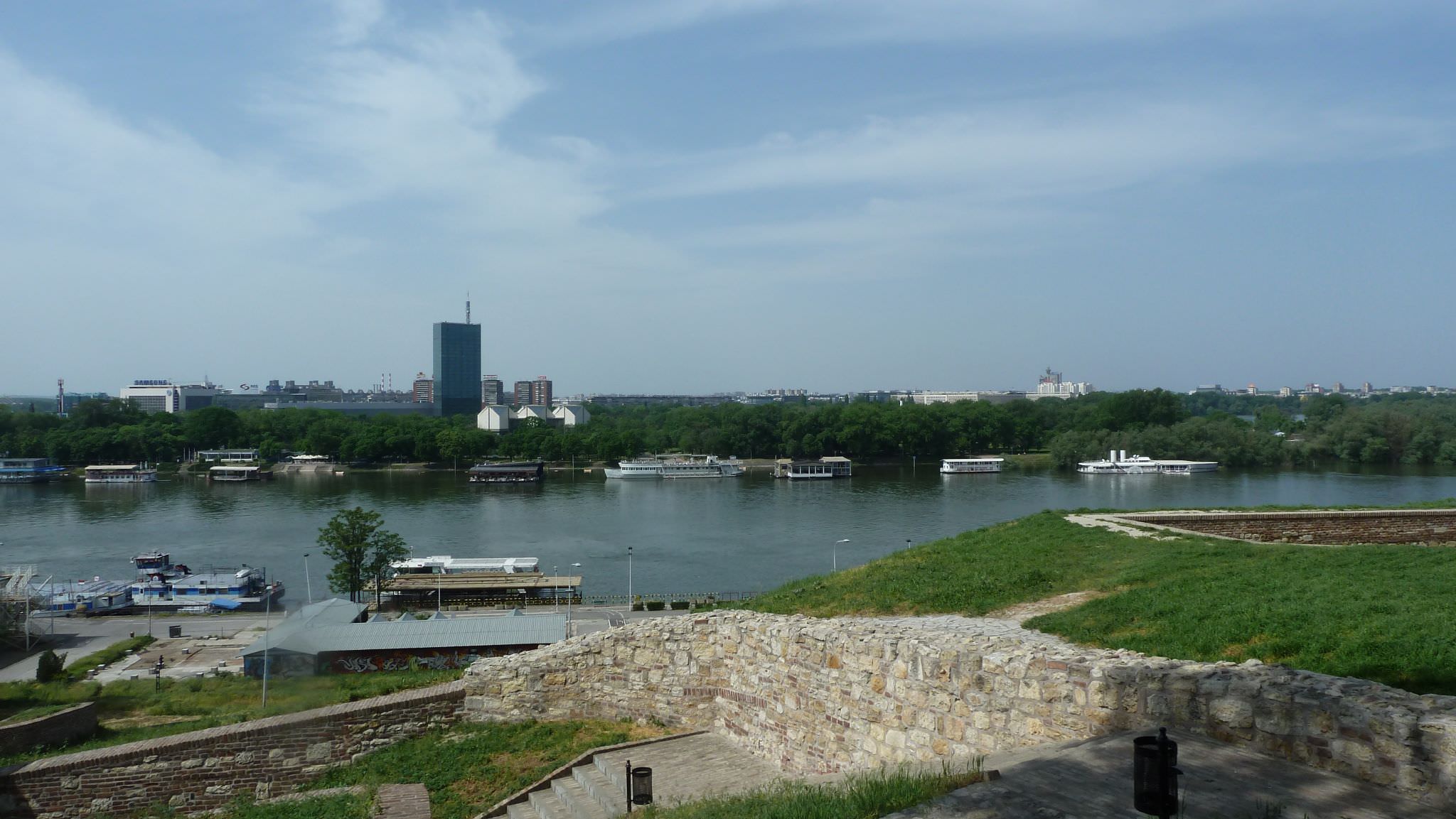 Η θέα από το φρούριο Kalemegdan