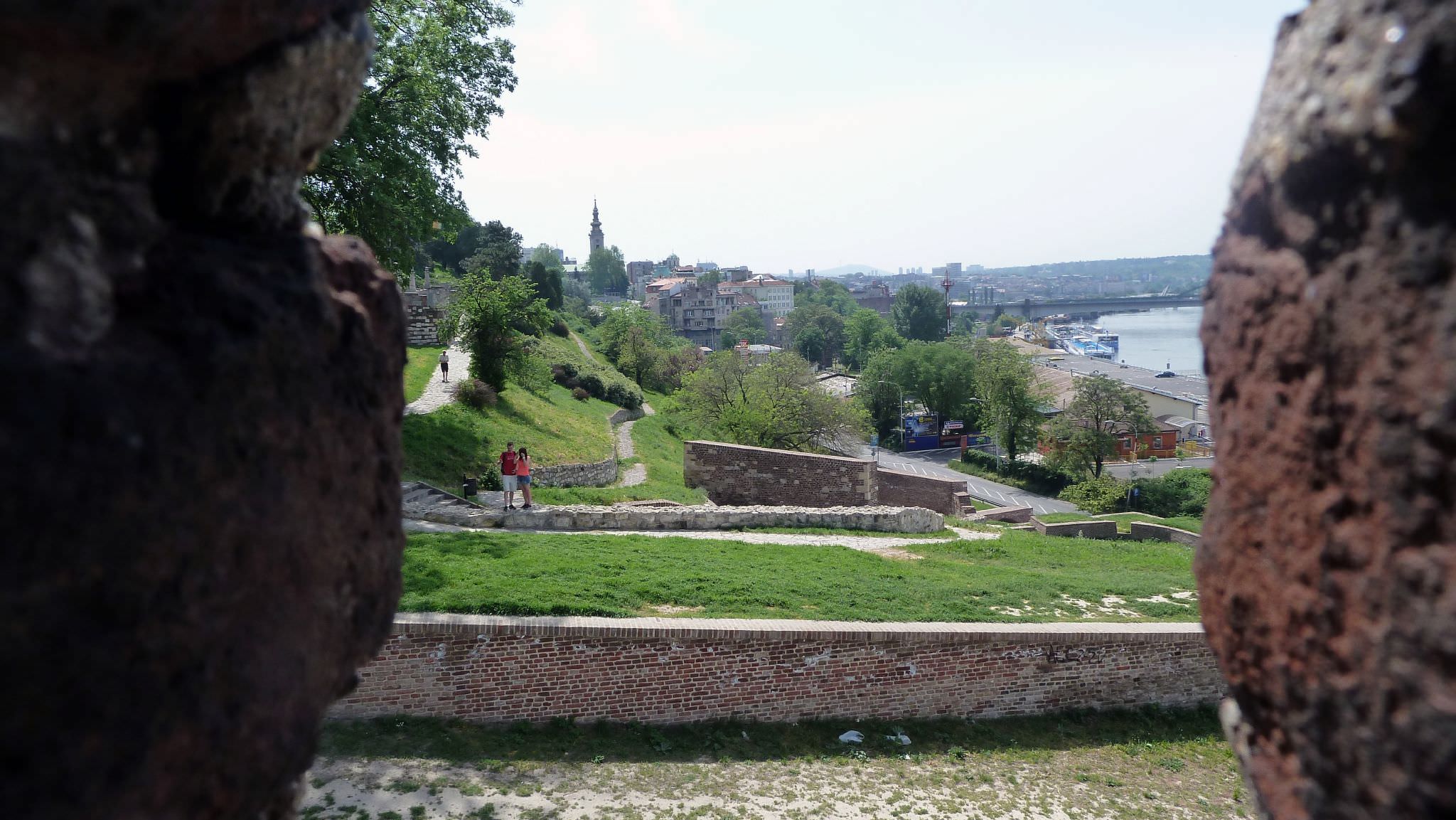 Η θέα από το φρούριο Kalemegdan