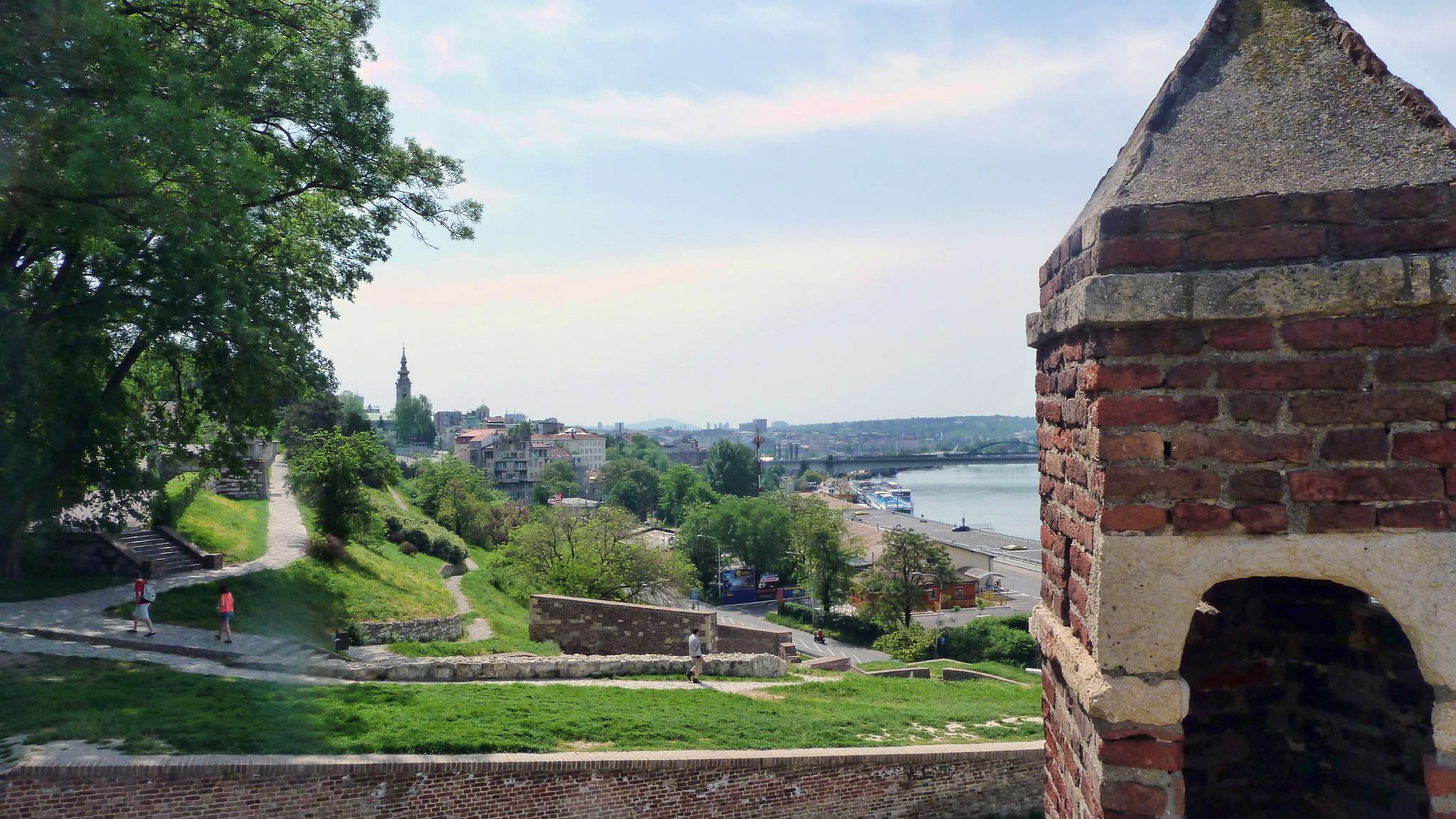 Η θέα από το φρούριο Kalemegdan