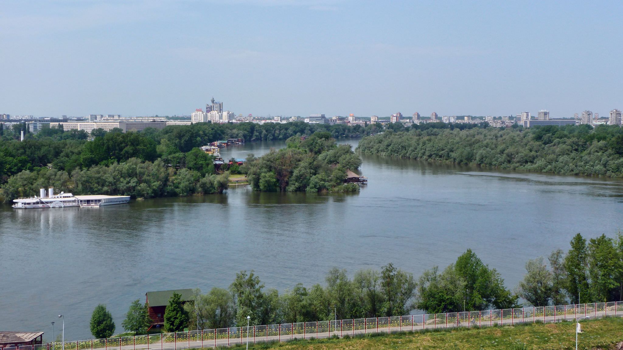 Η θέα από το φρούριο Kalemegdan