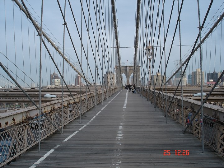 Περπατώντας στην Brooklyn bridge