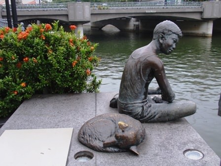 Ψάρεμα στον Singapore River