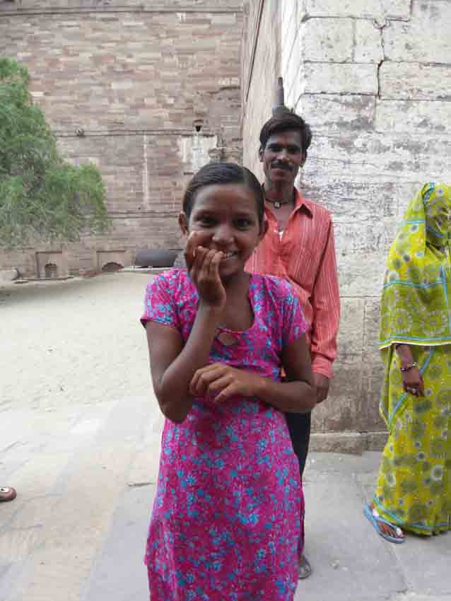 κοριτσακι στο καστρο της Jodhpur