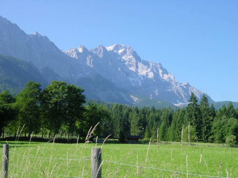 012 A pasture beneath the Zugspitze