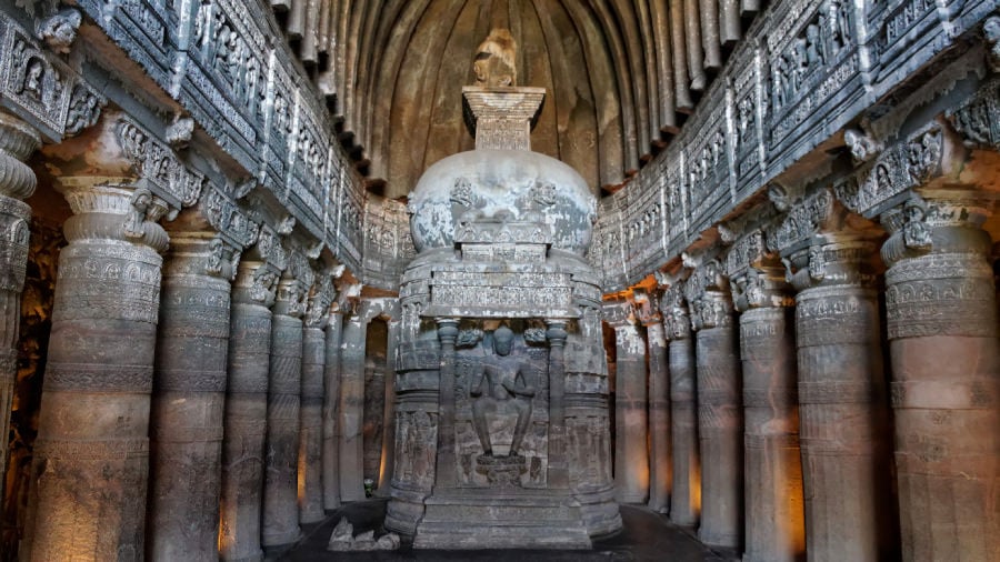 Ajanta caves, Maharashtra
Μνημείο Πaγκόσμιας Πολιτιστiκής Kληρονομιάς της UNESCO