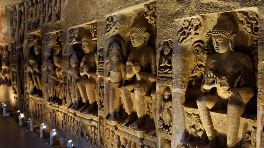 Ajanta caves, Maharashtra
Μνημείο Πaγκόσμιας Πολιτιστiκής Kληρονομιάς της UNESCO