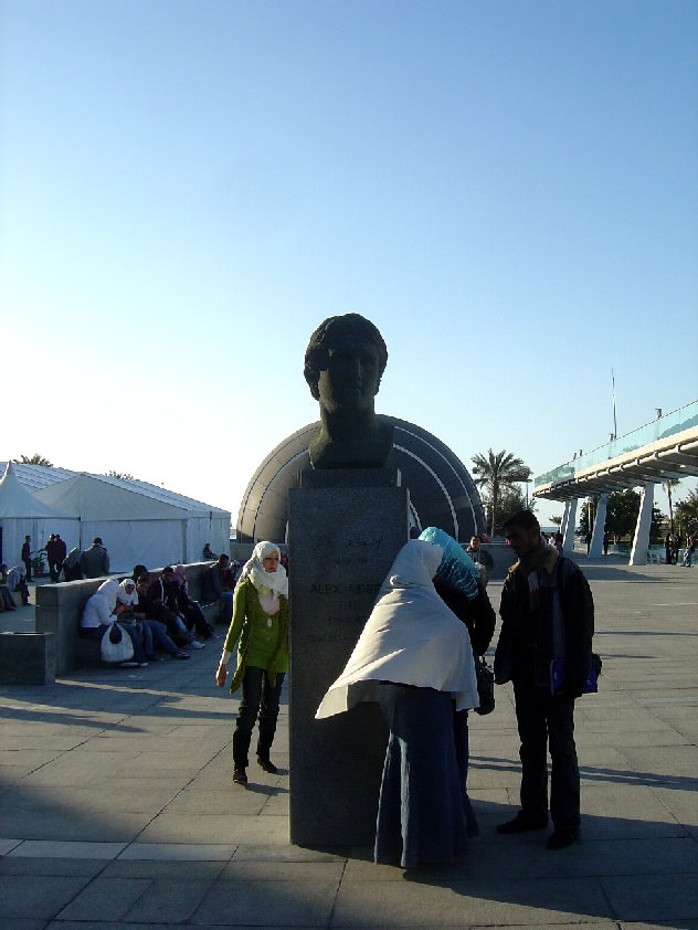 Alexander the Great at the Library of Alexandria