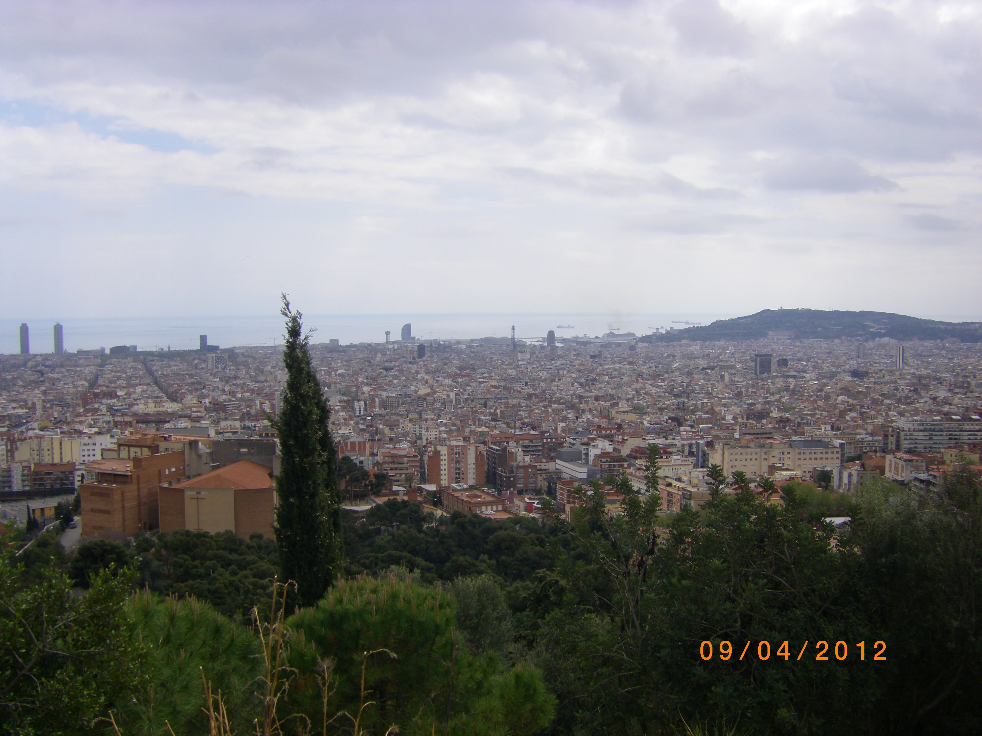 barcelona view from tibidabi moyntain!