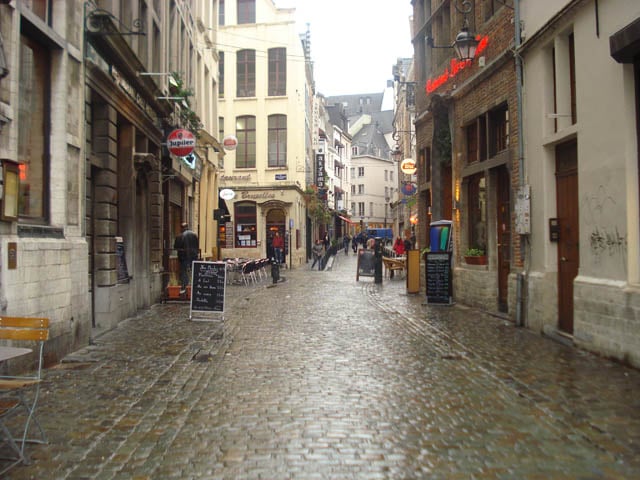 Brussels road near Grand Place