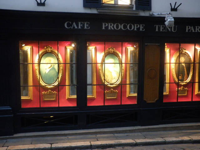 Cafe procope the oldest in Paris