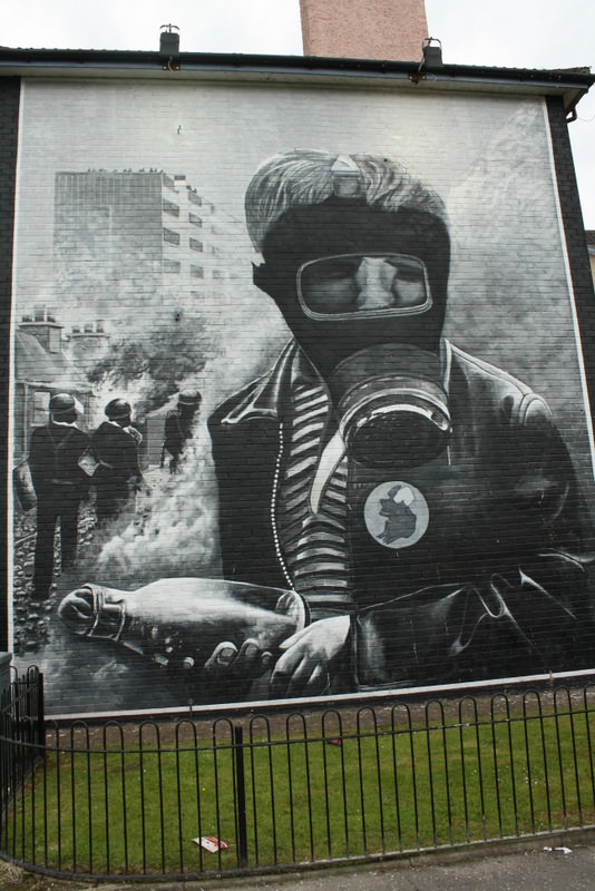 Derry -The petrol bomber mural