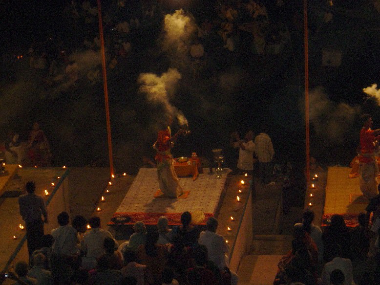 Evening Rituals at Ganges (India, Varanasi)