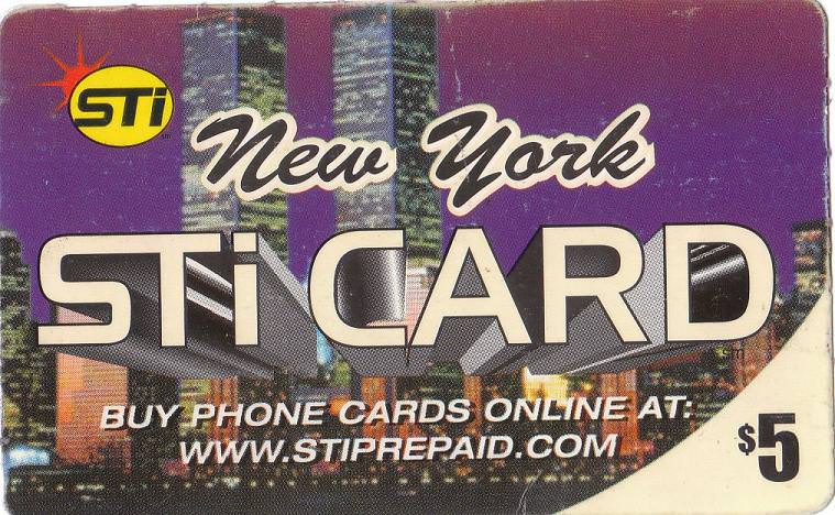 International Phone Card front