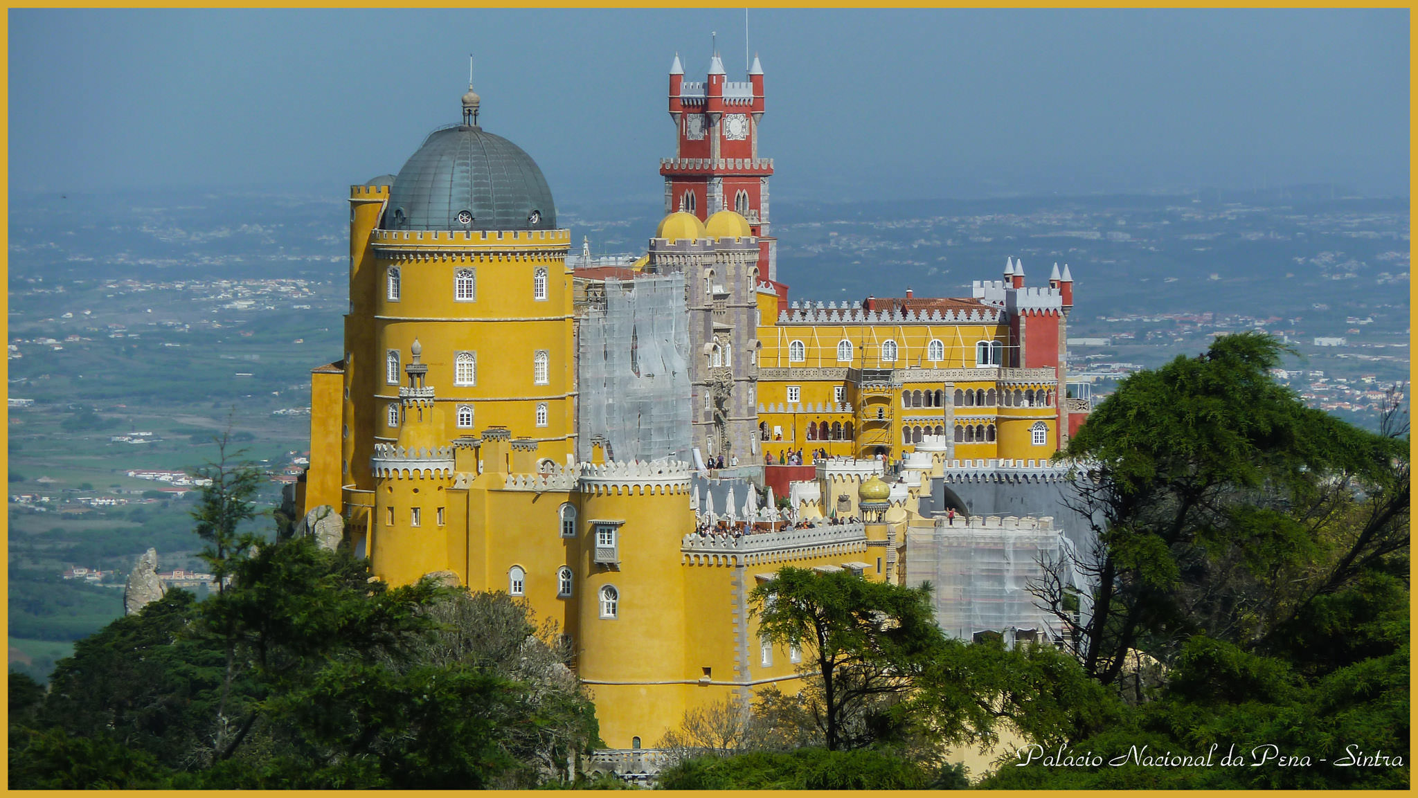 Pena Palace from Cruz Alta, Sintra Natural Park