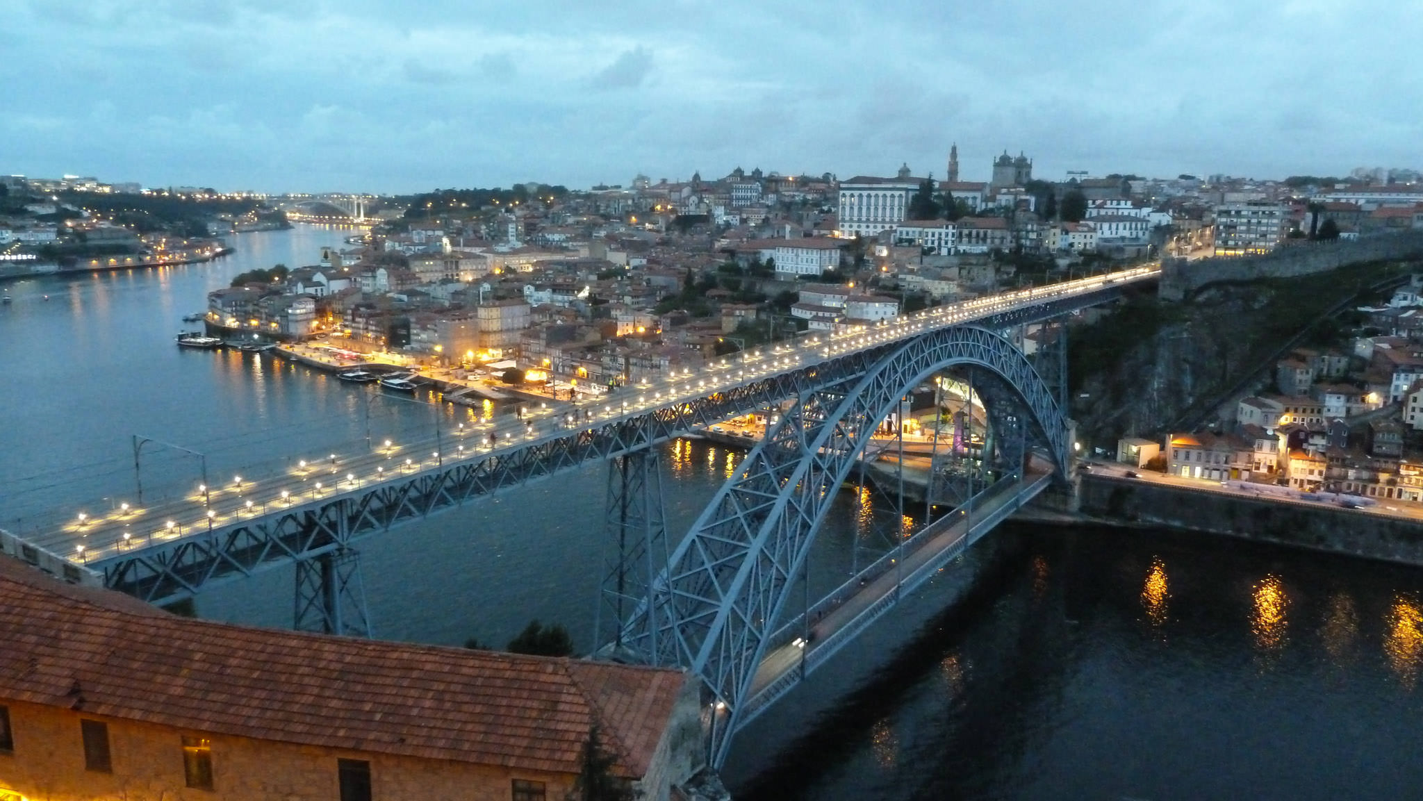 Porto & Ponte D.Luis I from Mosteiro da Serra do Pilar