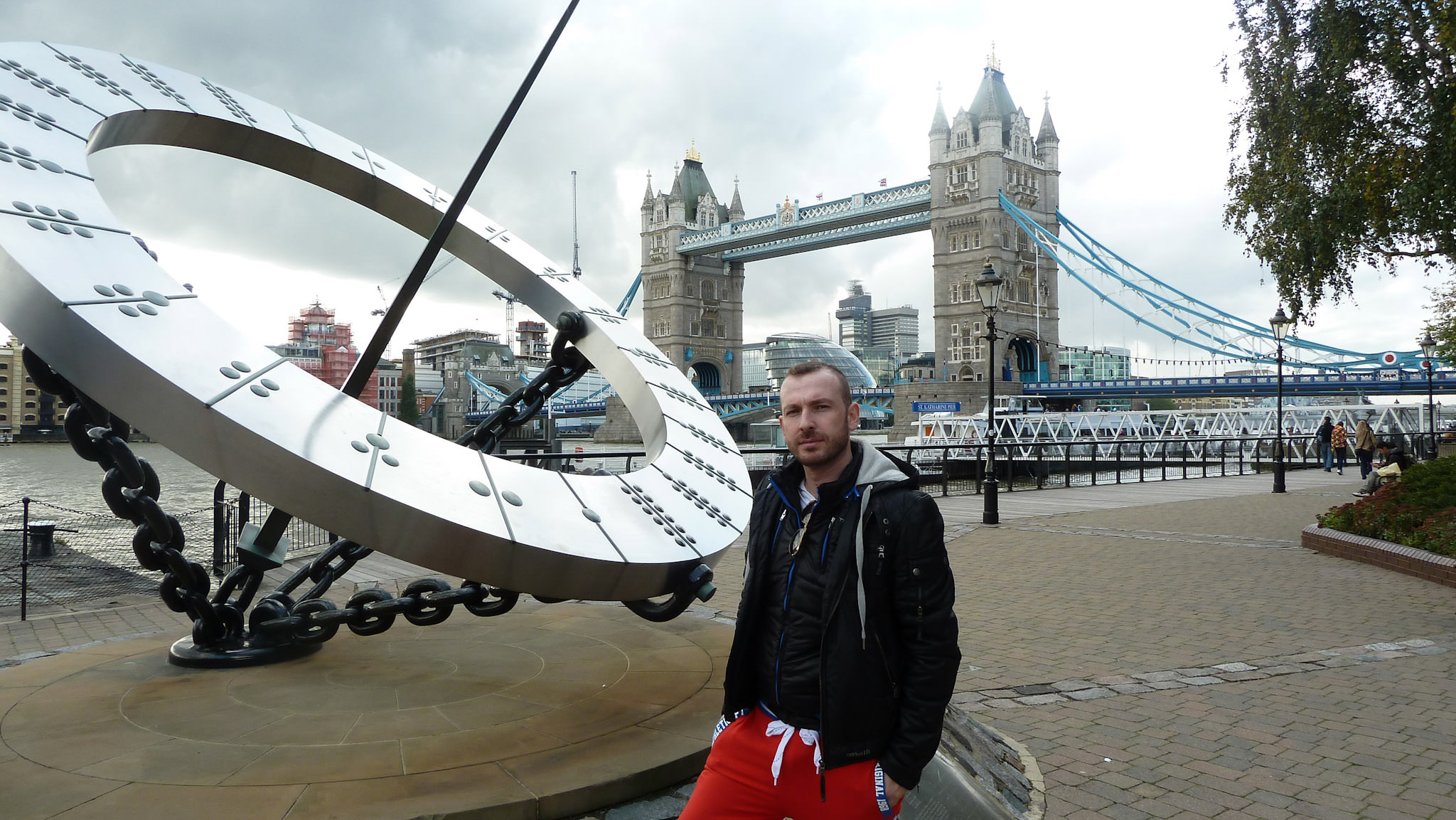 Sundial and Tower Bridge