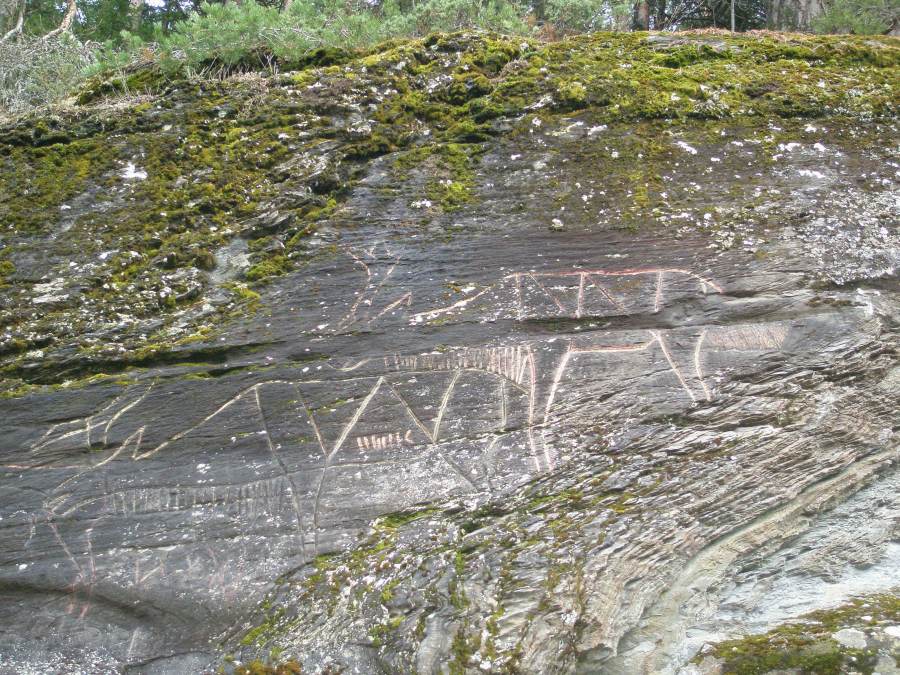 The rock curvings of Hell