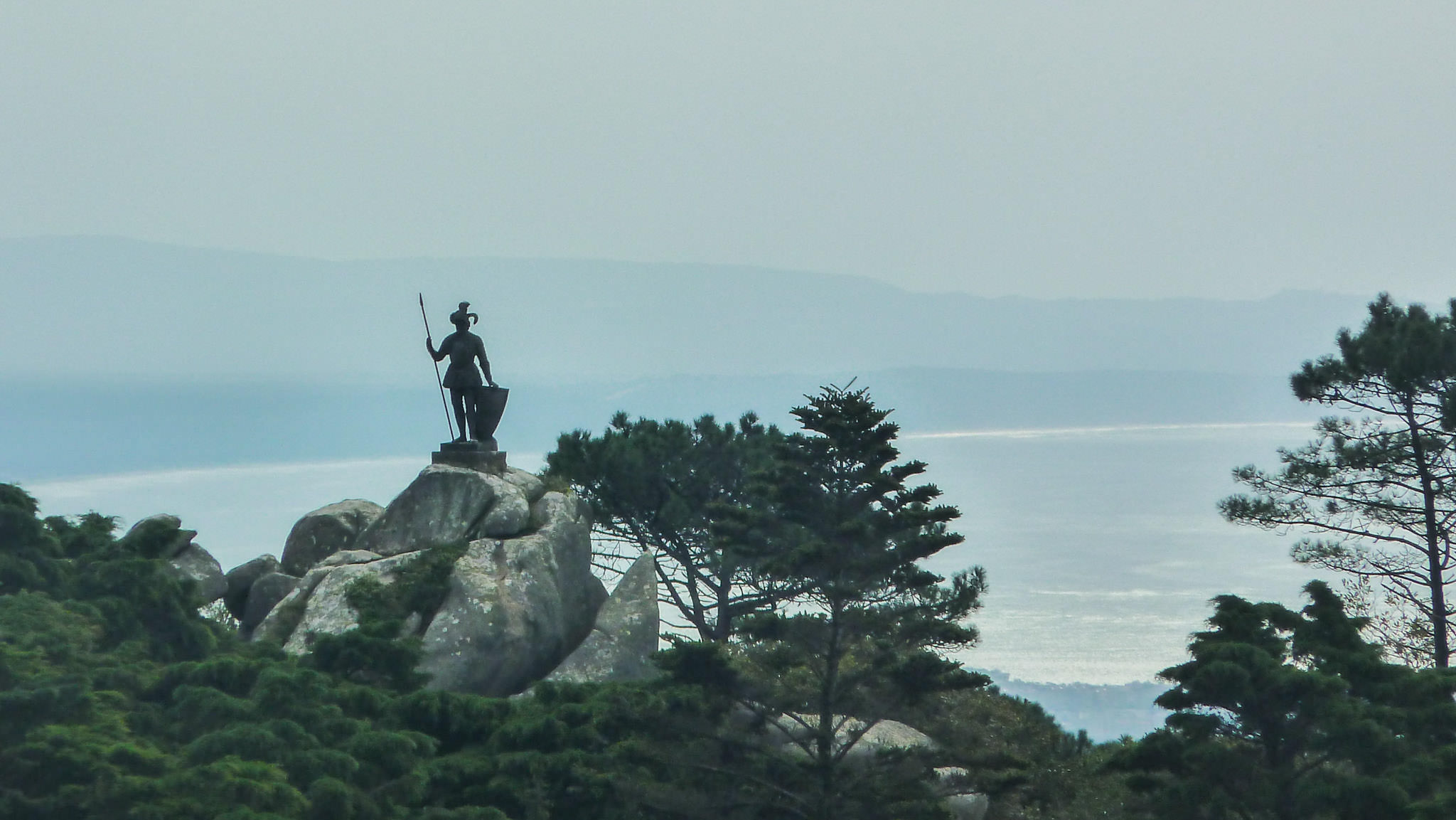 The statue of the warrior (the Giant) - Sintra Natural Park