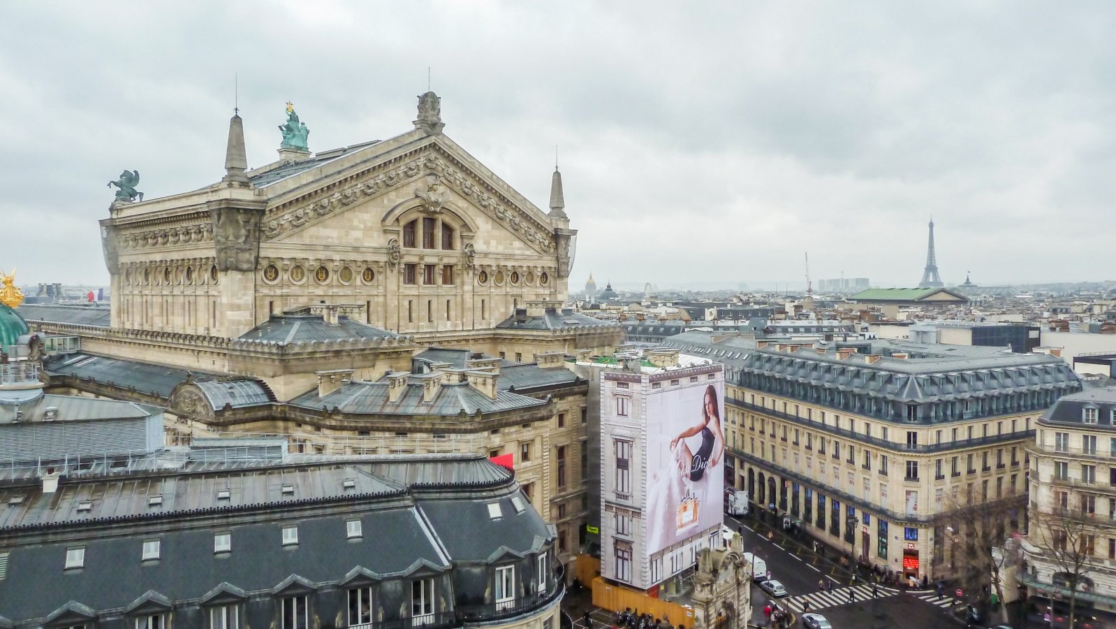 View from rooftop Galeries Lafayette